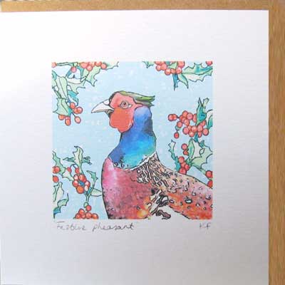 Festive pheasant